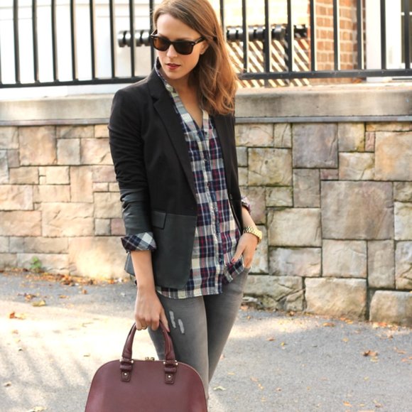 Skies are Blue Charlene Plaid Top Stitch Fix Size S Small - Picture 2 of 6